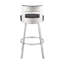 Tabouret tournant 30 "en métal avec similicuir-1104557583