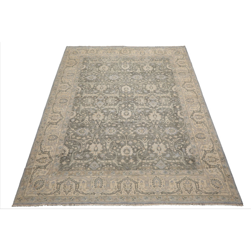 Tapis traditionnel en laine noué à la main 8 000 pi x 11 pi 10 po Agra