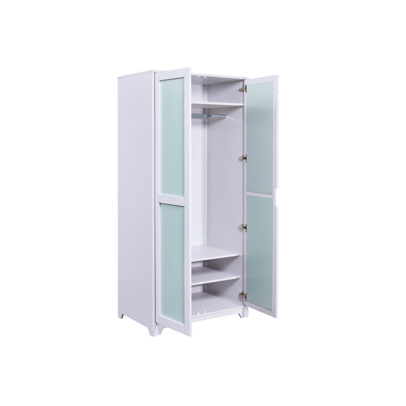 Ulli hinged door wardrobe - solid pine wood