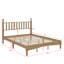 Grand lit plateforme en bois