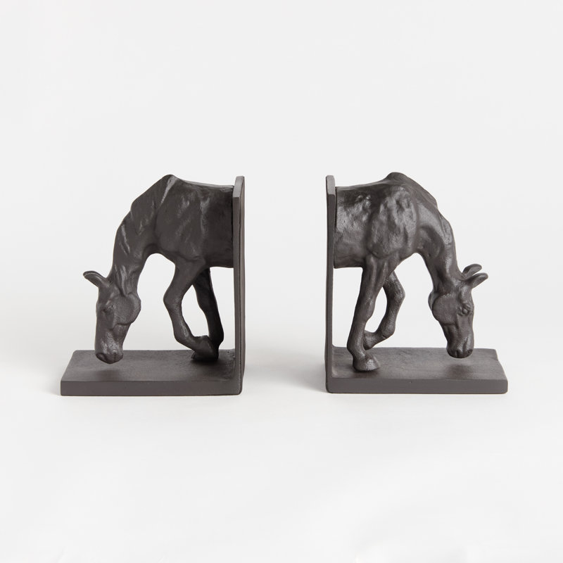 Serre-livres à cheval, ensemble de 2