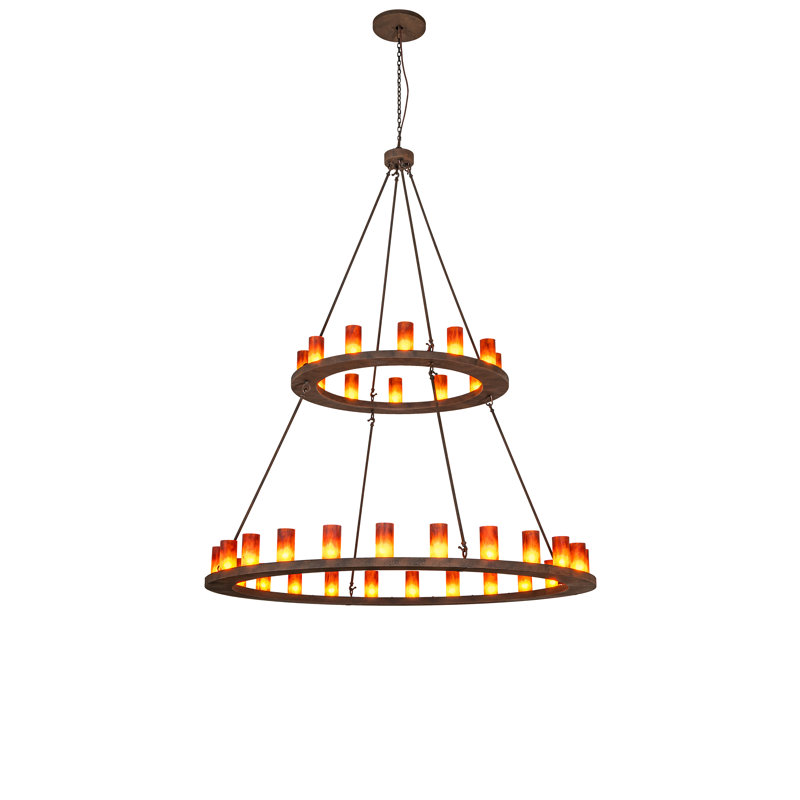72" Wide Loxley 36 Two Tier Chandelier