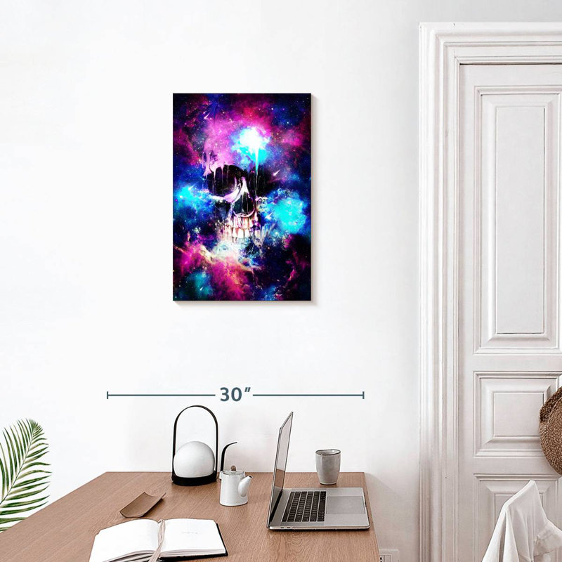 Kerner Space Skull I, 24" H x 16" W