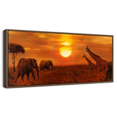 Safari africain au coucher du soleil à Whitmer
