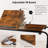 Overbed Table with Wheels,60.6-84.2 inches Mobile Bed Desk,Rolling Computer Desk, Laptop Cart,With 0-65°Tilt Stand,4 Heights and 6 Lengths,Side Storage Basket,for Home,Office and Hospital-1477592177