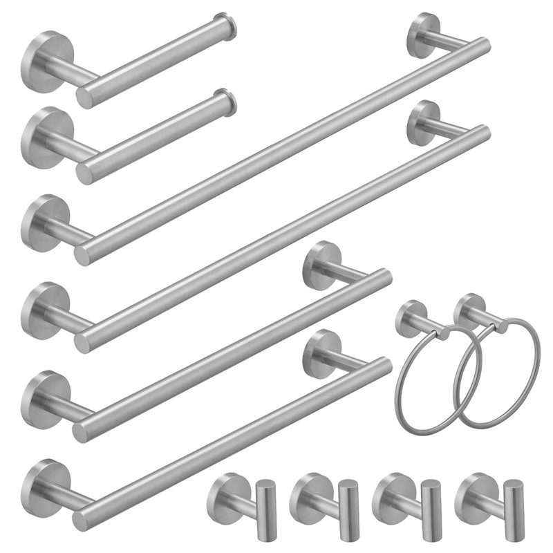 1 12 - Piece Bathroom Hardware Set