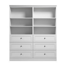 Beachcrest Home Navarro 82.25W Closet System Finish: White