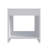 White Nightstand with Open Storage