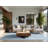 Soft Plush Escoto Halloween Modern & Contemporary Abstract Area Rug in Blue – SkyBlue Binding-731228815