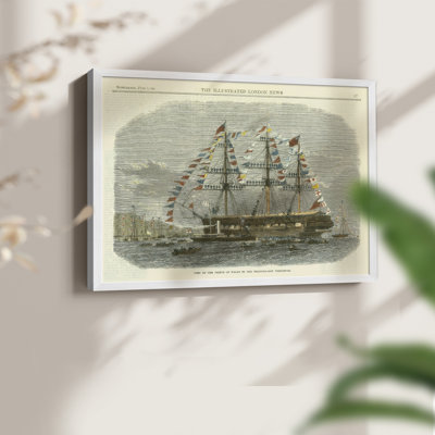 Antique Clipper Ship I -Framed Print - Restickable