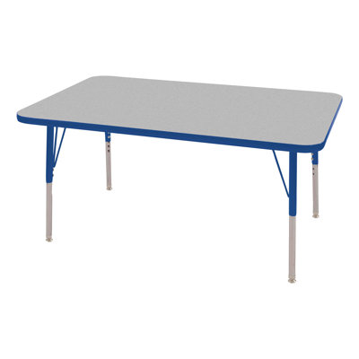 Rectangle Adjustable Height Classroom Activity Table for School and Home