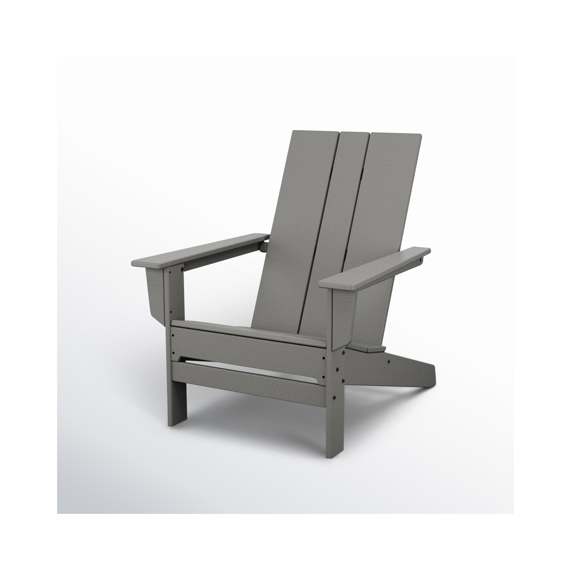 POLYWOOD x AllModern Oversized Plastic Adirondack Chair, Gray