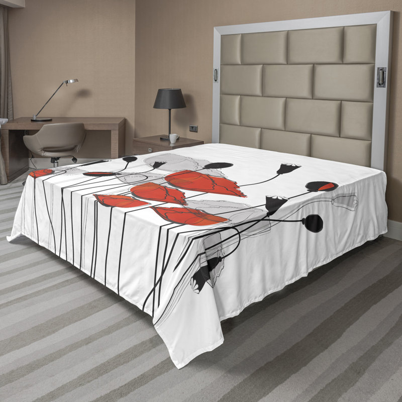 Microfiber No Pattern And Not Solid Color Flat Sheet, California King Flat Sheet