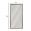 Miroir de plancher doré
