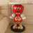 White+Red+Orange+Black Free Form Resin Decorative Object