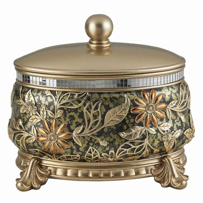 Boîte à bijoux en résine de chrysanthème