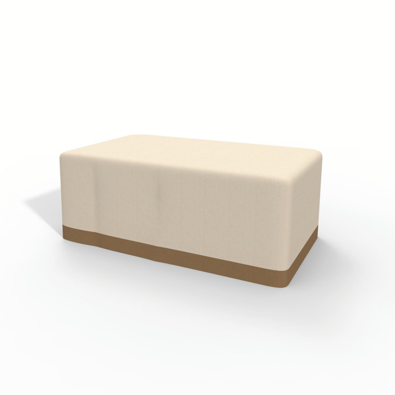 Beige Outdoor Waterproof Furniture Cover – 182×122×70Cm, Heavy-Duty 601D Polyester With PVC Coating