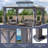13 pi. L 10 pi. D Pavillon de jardin en aluminium