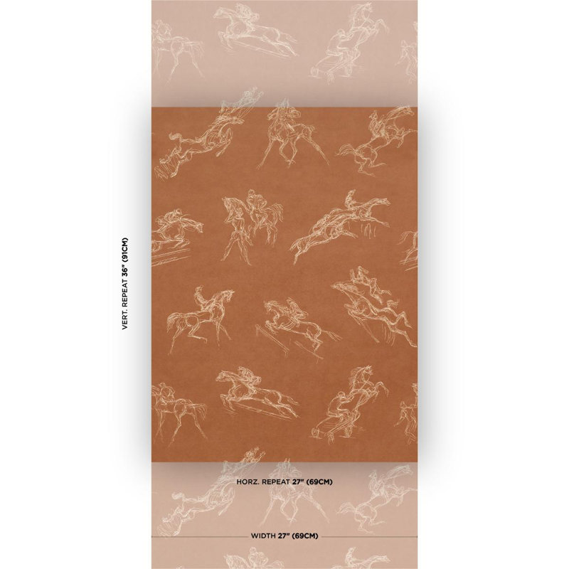 Schumacher X Backdrop Wallpaper Roll, Brown
