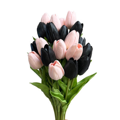 Ensemble de 20 tiges de tulipes artificielles Real Touch