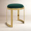 Tabouret de coiffeuse en métal Nouri - table basse avec repose-pieds Orion-891611406-891611376