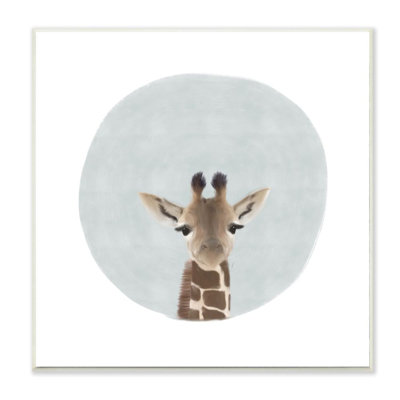 Décoration murale pour enfants bébé giraffe painting Shatley