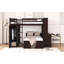 Lit mezzanine avec lit autonome, tablettes, bureau et garde-robe-1860237507