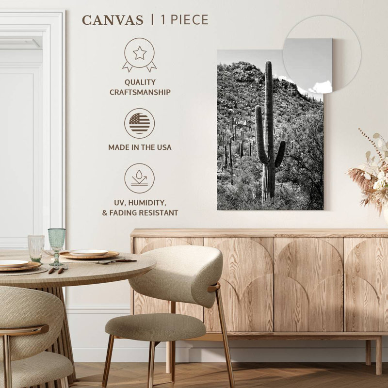 Harnek Black Arizona - Cactus Hill I, 51" H x 34" W
