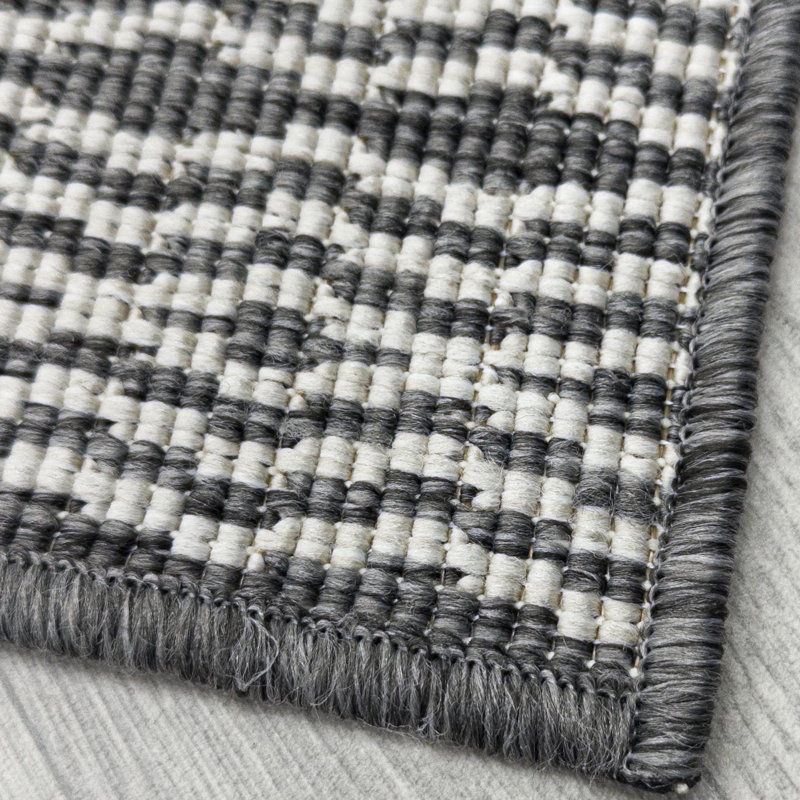 Runner Striped Flatweave Area Rug, Runner 60 x 150 cm