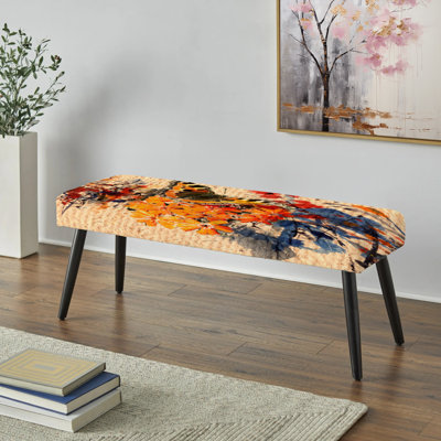 Banc rembourré noir Fifield