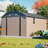 10X12 FT Metal Outdoor Storage Shed, Heavy Duty Rust-Resistant Steel Tool Shed With Floor Frame Kit-121162574