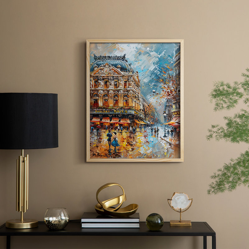 «LANDSCAPES Series CECXLI», reproduction d'art encadrée - bois massif, Naturel, H 11 po x l 9 po