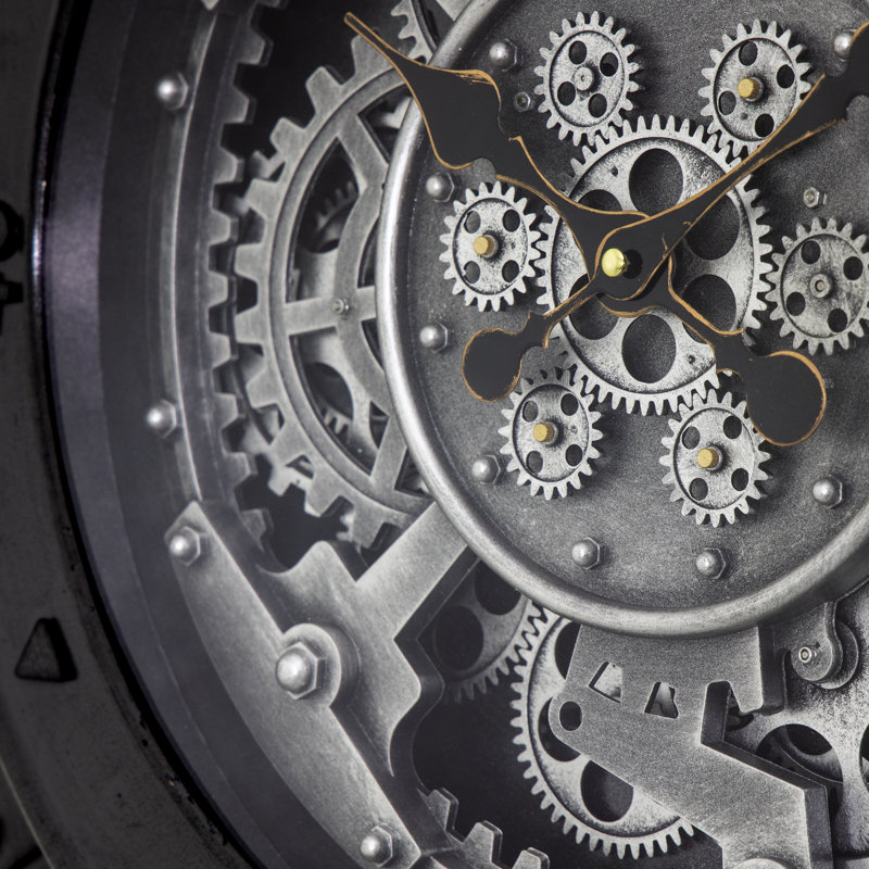Horloge 24 po Urban Steel