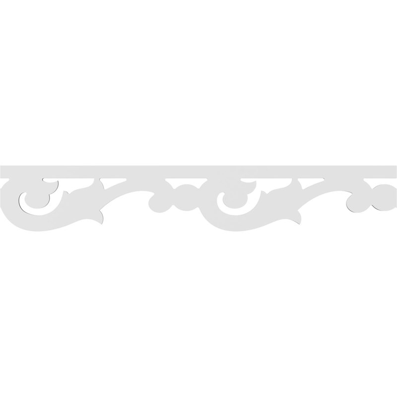 Garniture de couloir en PVC de qualité architecturale H 8 po x P 5/8 po x L 48 po Jerome, H 8 po x L 48 po x P 0,63 po