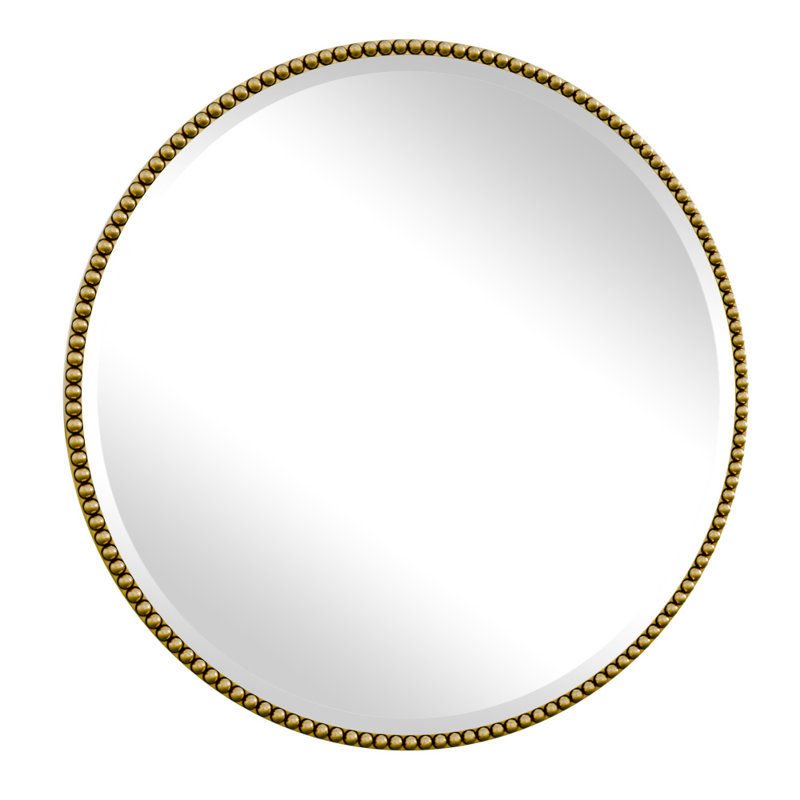 Miroir décoratif rond, Doré, 28 po x 28 po