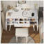 Ensemble de coiffeuse et de coiffeuse avec organisateur, bureau d'écriture et port de charge Elegant