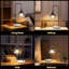 Lampe de table en bois massif Sabaah