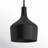 Venegas 1-Light Single Bell Pendant in Black-63322095