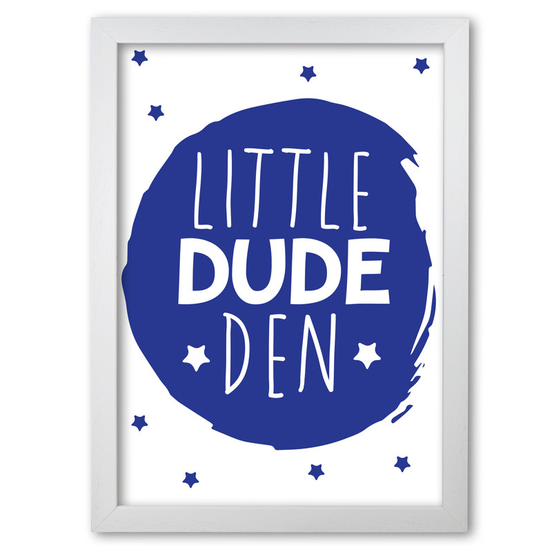 Little Dude Den Circle - Print, No Frame, 30 cm H x 21 cm W x 1 cm D