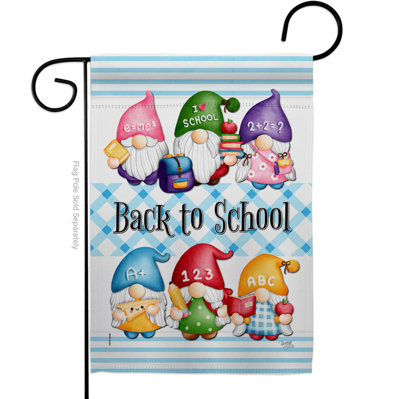 Drapeau de jardin 2 côtés en polyester 18,5 po x 13 po