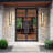 Anely Black Aluminum Rectangular Linear LED Outdoor Wall Light With Acrylic Shade-269256982