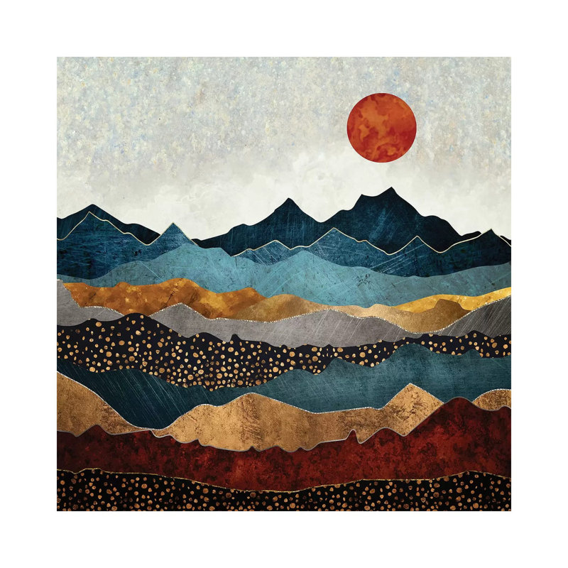 Amber Dusk by SpaceFrog Designs - Wrapped Canvas Print, 46cm H x 46cm W