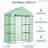 Mini Walk-In Greenhouse Kit, Portable Green House With 3 Tier Shleves, Roll-Up Door, And Weatherized PE Cover