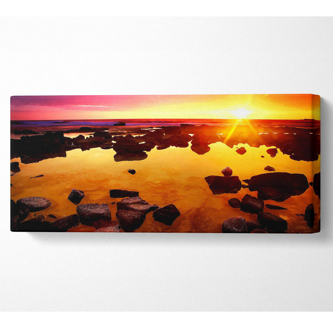 Beautiful Orange Rocky Skies - Kunstdrucke auf Leinwand