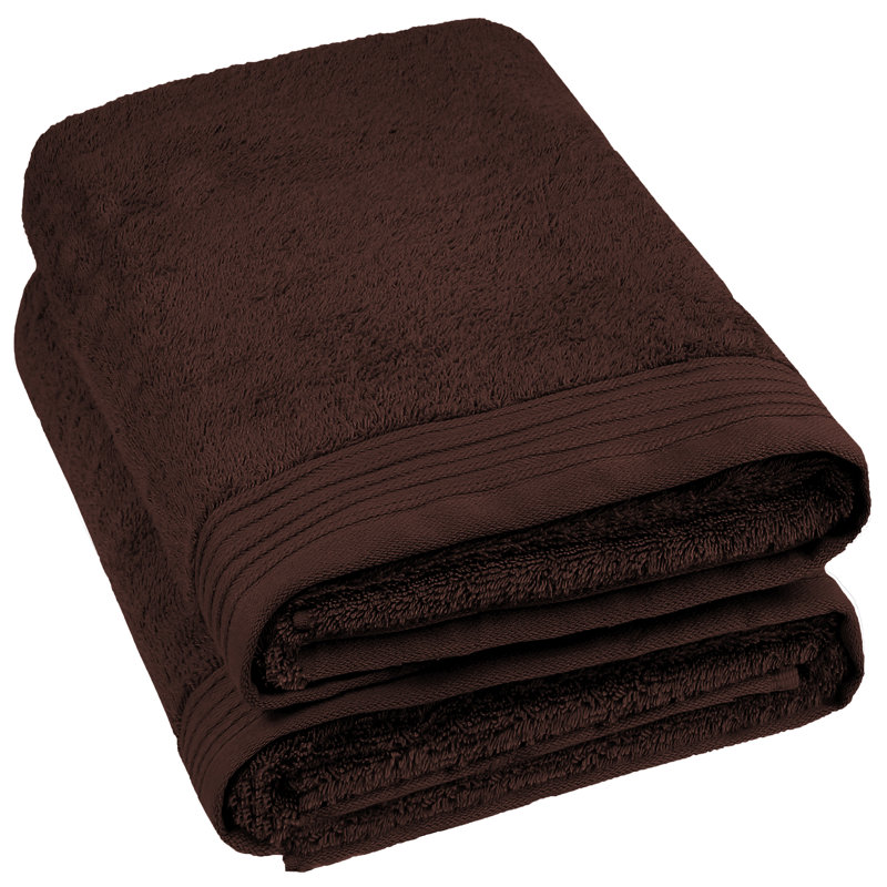 Lorena Midweight Bath Sheet, Chocolate