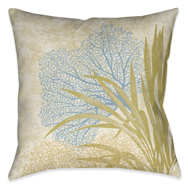 Coussin extérieur bleu / vert / rouge Oceana Lobster
