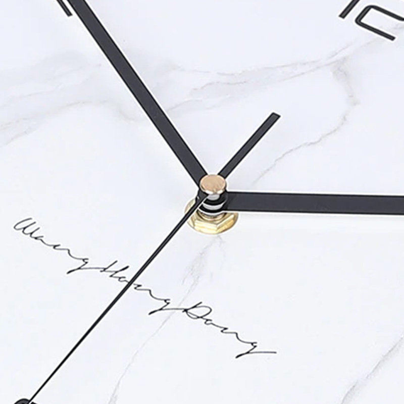 Large Wall Clocks for Living Room,3D Gold Pendulum Geometric Mute Metal Digital Home Clock