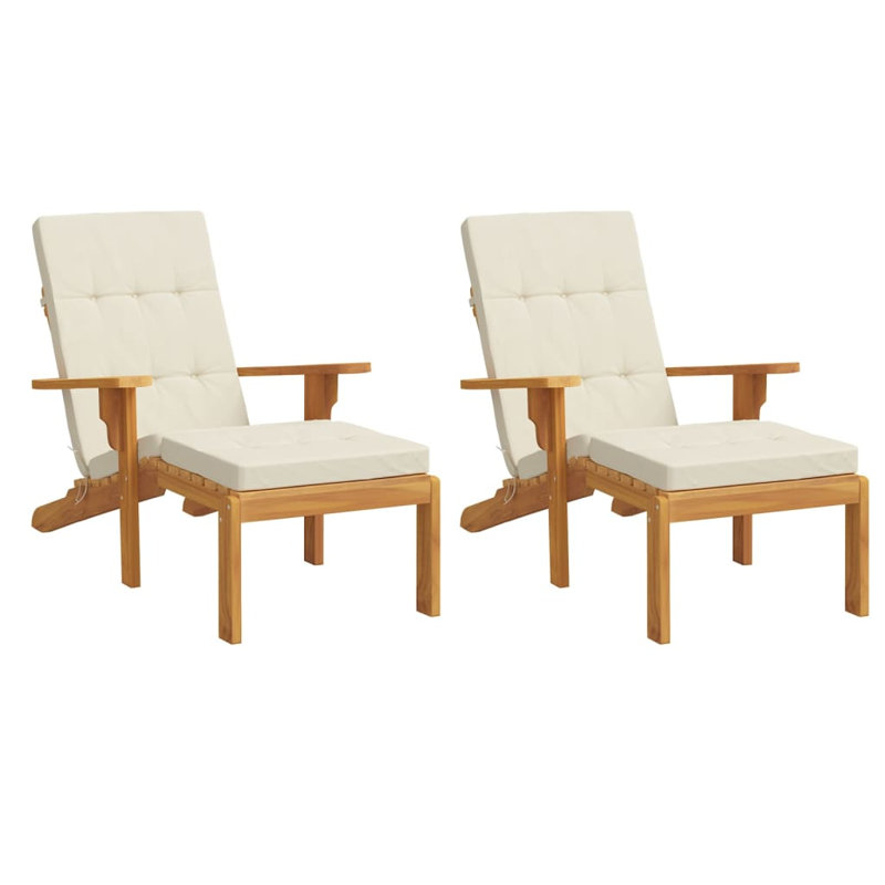 Outdoor 2.8'' Dining Chair Seat / Back Cushion, Cream
