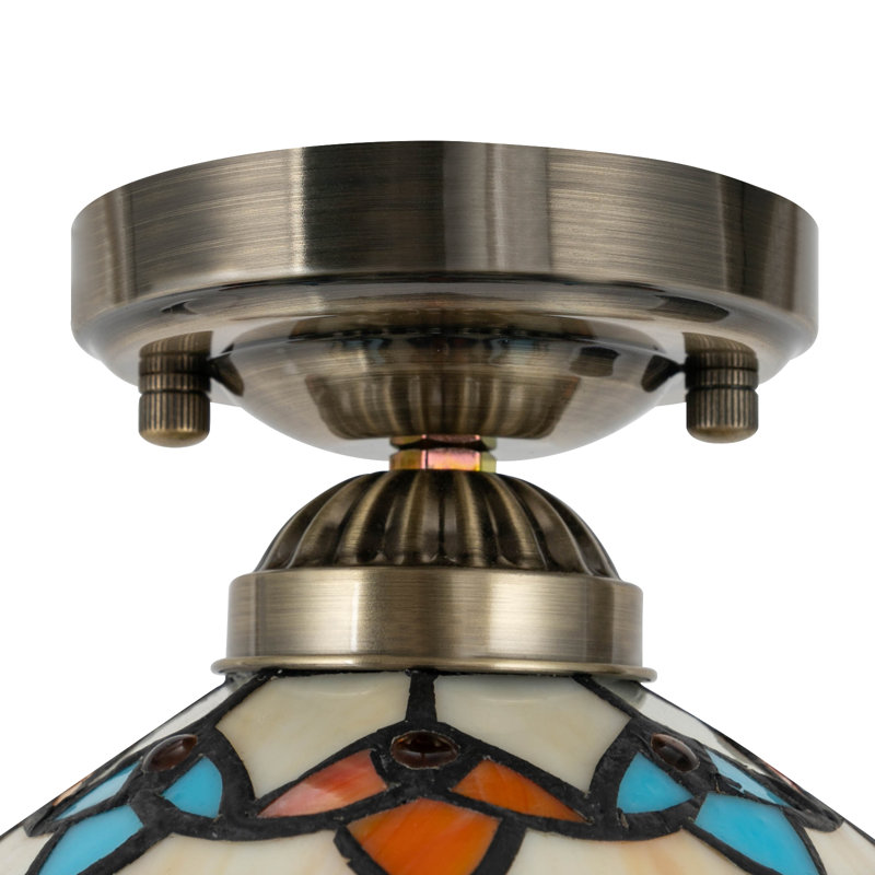 7.87'' Retro Semi Flush Light