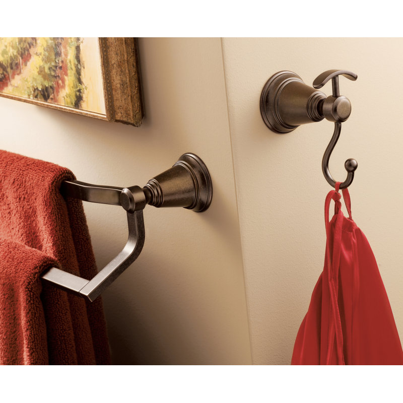 Rothbury Wall Mounted Double Robe Hook, Oil Rubbed Bronze